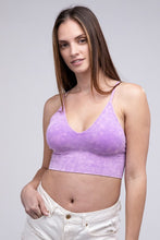 Load image into Gallery viewer, Washed Ribbed Bra Padded Tank Top
