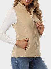 Load image into Gallery viewer, Zip Up Turtleneck Vest with Pockets
