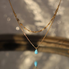 Load image into Gallery viewer, Stainless Steel Opal Pendant Necklace
