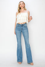 Load image into Gallery viewer, RISEN Mid Rise Flare Jeans with Pockets
