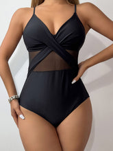 Load image into Gallery viewer, V-Neck Spaghetti Strap One-Piece Swimwear
