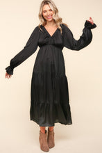 Load image into Gallery viewer, Haptics Flounce Sleeve Tiered Midi Dress with Pockets
