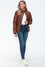 Load image into Gallery viewer, YMI Pocketed Zip Up Turtleneck Puffer Jacket
