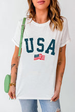 Load image into Gallery viewer, USA Round Neck Short Sleeve T-Shirt
