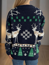 Load image into Gallery viewer, Christmas Element Round Neck Long Sleeve Sweater
