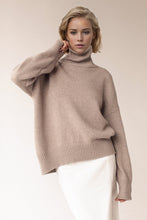 Load image into Gallery viewer, Basic Bae Turtleneck Dropped Shoulder Long Sleeve Sweater
