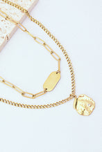 Load image into Gallery viewer, Gold-Plated Double-Layered Pendant Necklace

