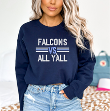 Load image into Gallery viewer, Falcons vs All Ya&#39;ll Tee, Crewneck, Sweatshirt
