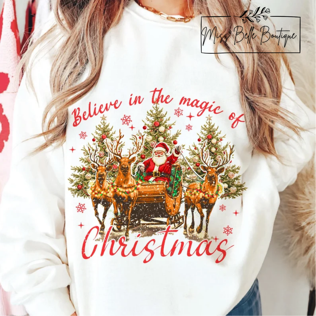 Believe in the Magic of Christmas Tee/Crewneck