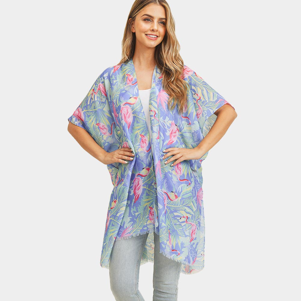 Tropical Flamingo Kimono