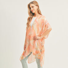 Load image into Gallery viewer, Coral Abstract Kimono
