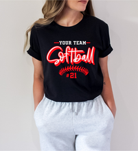 Load image into Gallery viewer, Custom &quot;Team&quot; Softball Sweatshirt
