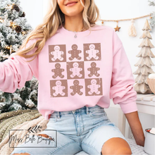 Load image into Gallery viewer, Retro Checkered Gingerbread Tee/Crewneck
