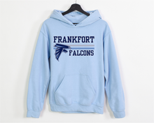 Load image into Gallery viewer, Frankfort Falcons Logo Stripe Tee, Crewneck, Sweatshirt
