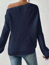 Load image into Gallery viewer, Honey Single Shoulder Long Sleeve Sweater
