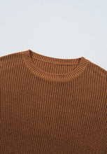 Load image into Gallery viewer, Pearl Detail Round Neck Long Sleeve Sweater
