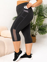 Load image into Gallery viewer, Plus Size Pocketed High Waist Active Leggings
