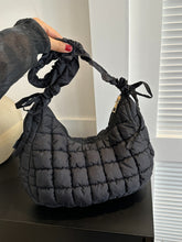 Load image into Gallery viewer, Bubble Texture Ruched Strap Quilted Shoulder Bag
