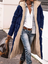 Load image into Gallery viewer, Plus Size Zip Up Sherpa Hooded Coat
