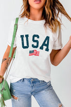 Load image into Gallery viewer, USA Round Neck Short Sleeve T-Shirt
