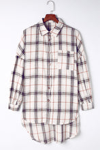 Load image into Gallery viewer, Plaid Button Up Long Sleeve Shacket
