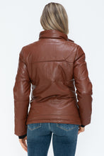 Load image into Gallery viewer, YMI Pocketed Zip Up Turtleneck Puffer Jacket
