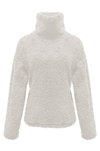 Load image into Gallery viewer, Fuzzy Turtleneck Long Sleeve Sweatshirt
