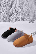 Load image into Gallery viewer, Letter M Suede Round Toe Slippers
