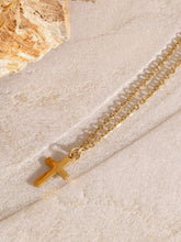 Load image into Gallery viewer, 18K Gold-Plated Three-Layered Cross Necklace
