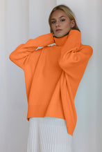 Load image into Gallery viewer, Basic Bae Turtleneck Dropped Shoulder Long Sleeve Sweater
