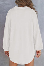 Load image into Gallery viewer, Half Button Long Sleeve Sweatshirt
