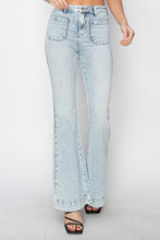 Load image into Gallery viewer, Risen Full Size High Rise Front Patch Pocket Flare Jeans
