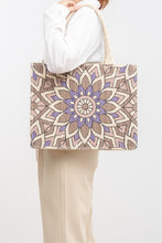 Load image into Gallery viewer, Flower Straw Weave Tote Bag
