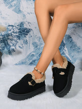 Load image into Gallery viewer, Round Toe Platform Fuzzy Boots
