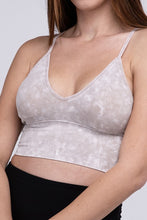 Load image into Gallery viewer, Washed Ribbed Bra Padded Tank Top
