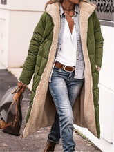 Load image into Gallery viewer, Plus Size Zip Up Sherpa Hooded Coat
