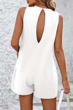 Load image into Gallery viewer, Round Neck Sleeveless Front Pocket Romper
