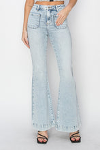 Load image into Gallery viewer, Risen Full Size High Rise Front Patch Pocket Flare Jeans
