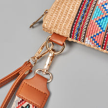 Load image into Gallery viewer, Geometric Straw Weave Crossbody Bag
