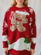 Load image into Gallery viewer, Gingersnap Round Neck Long Sleeve Sweater
