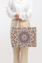 Load image into Gallery viewer, Flower Straw Weave Tote Bag
