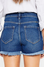 Load image into Gallery viewer, Kancan High Rise Frayed Hem Denim Shorts
