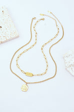 Load image into Gallery viewer, Gold-Plated Double-Layered Pendant Necklace
