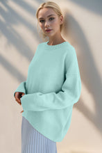 Load image into Gallery viewer, Basic Bae Round Neck Dropped Shoulder Sweater
