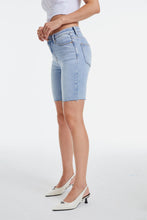 Load image into Gallery viewer, BAYEAS Mid Rise Stretch Denim Shorts
