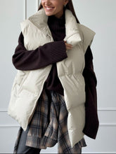 Load image into Gallery viewer, Zip Up Turtleneck Vest Coat

