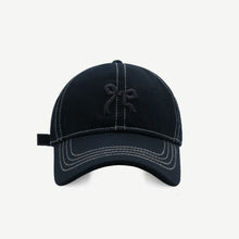 Load image into Gallery viewer, Bow Graphic Cotton Baseball Hat
