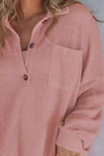 Load image into Gallery viewer, Half Button Long Sleeve Sweatshirt
