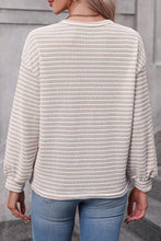 Load image into Gallery viewer, Striped Round Neck Long Sleeve Top
