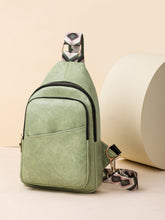 Load image into Gallery viewer, PU Leather Adjustable Strap Sling Bag
